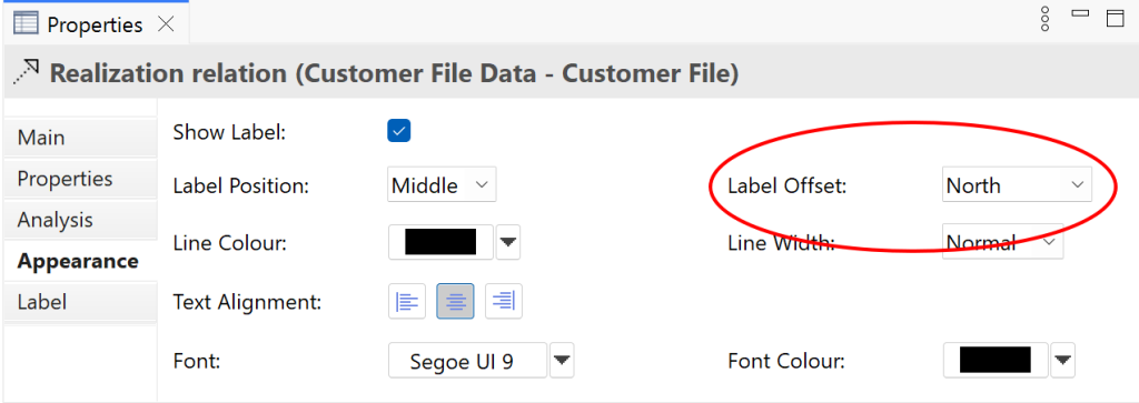 Label Offset